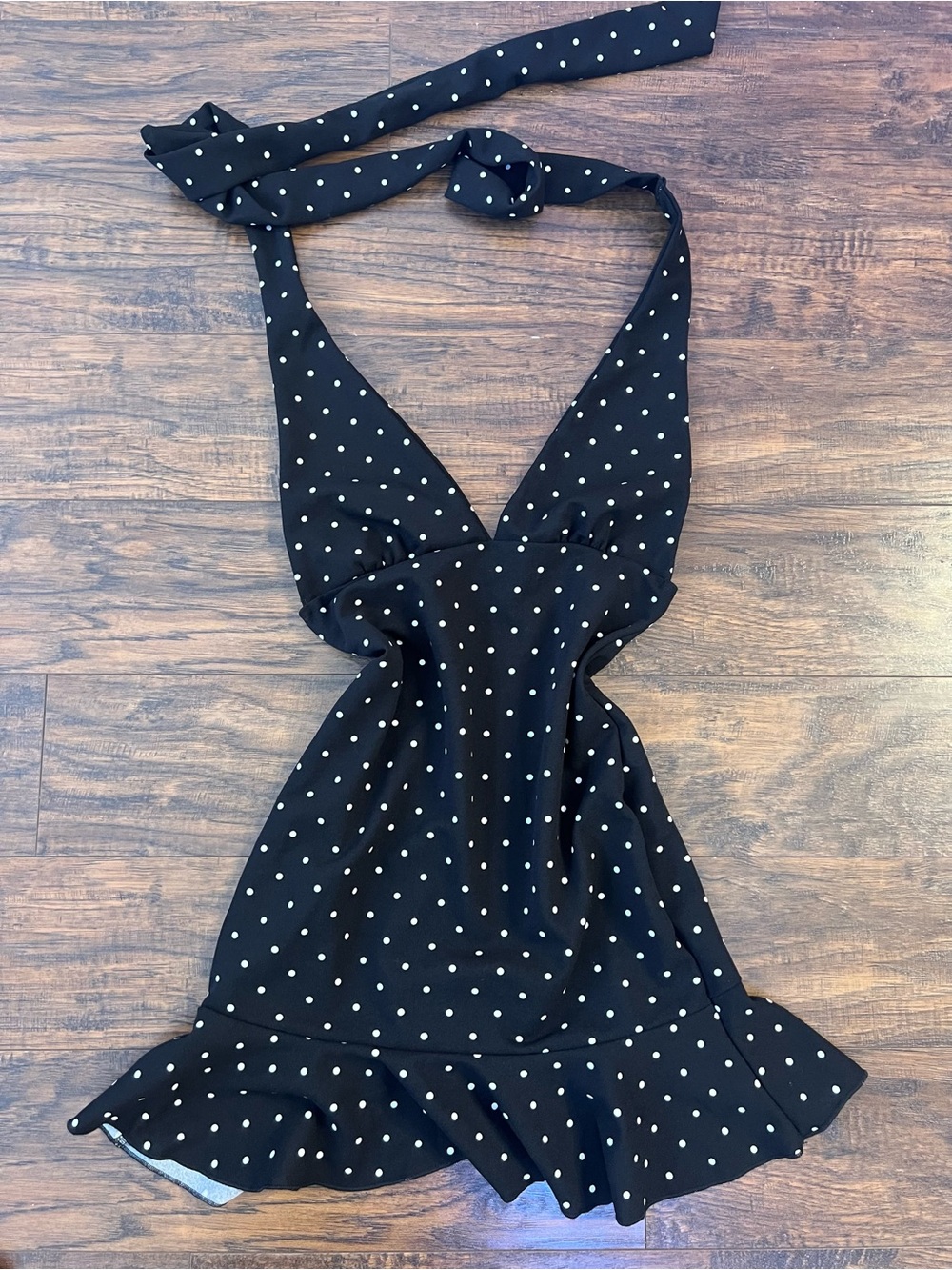 SHEIN Black Polka Dot Mini Dress